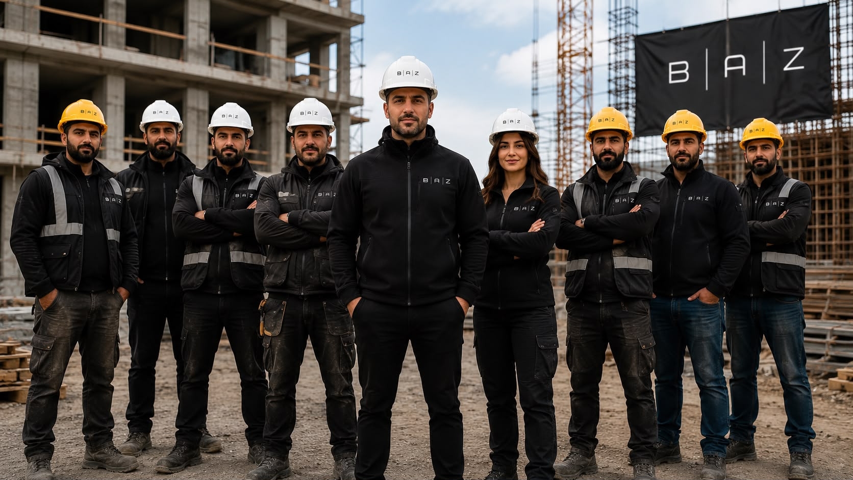 BAZ saha ve proje ekibi
